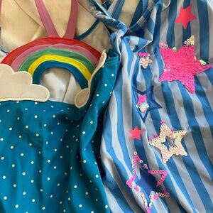 Mini Boden Blue and Lands End Swimsuits